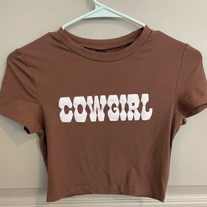 Cowgirl crop top